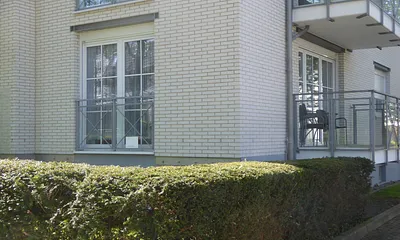 Blick auf den  Balkon