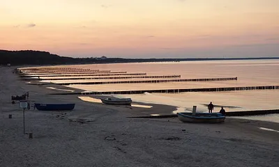 abendliche Stimmung am Strand