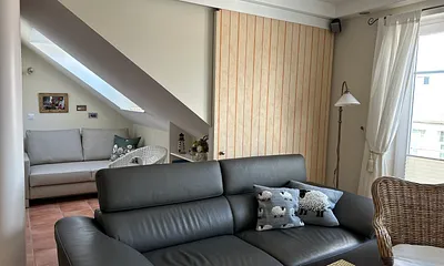 Wohnzimmer mit Schiebewand