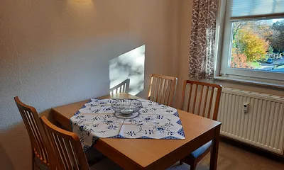 Essplatz im Wohnzimmer