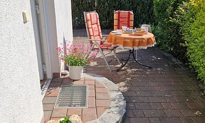 Eingang mit Sitzecke