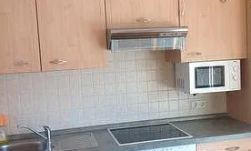 Küchenzeile im Wohnzimmer