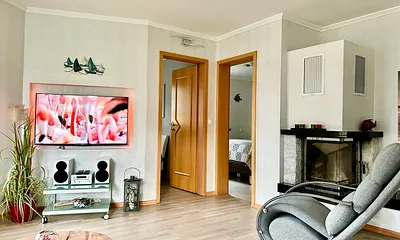 Blick zu den beiden Schlafzimmern