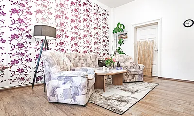 Villa See-Eck FeWo Erdgeschoss - Wohnzimmer