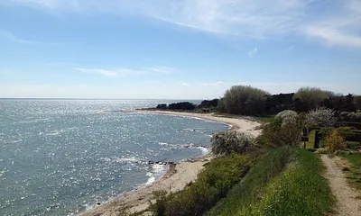 Wanderweg vom Lotsenturm mit Blick zum Südstrand 