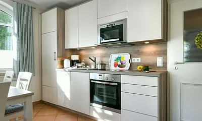 Komplett ausgestattete Küche