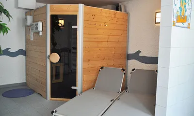 Gemeinschaftssauna im Keller, Reservierung für jede Wohneinheit separat