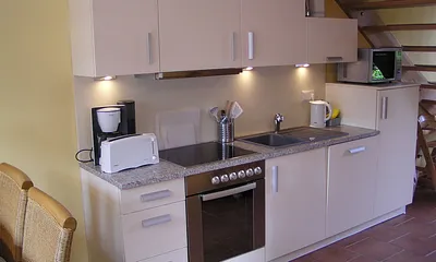 hochwertiger Küchenbereich mit Geschirrspühler