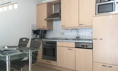 Die Küche  -  voll ausgestattet