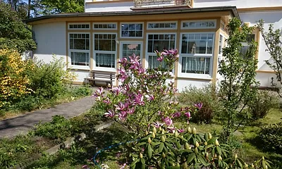 Sitzecke am Vorgarten