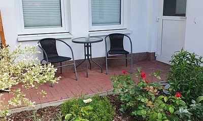 Sitzfläche zum Eingangsbereich