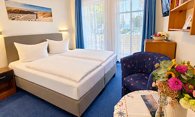 Komfortables Doppelzimmer mit Balkon