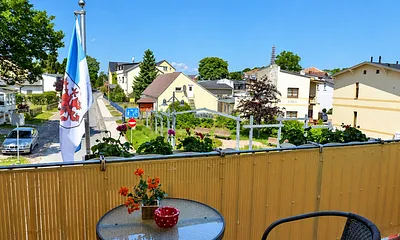 Blick vom Balkon