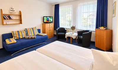 Doppelzimmer mit zusätzlicher Schlafcouch
