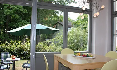 Loggia mit Zugang zur Terrasse