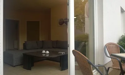 Terrasse und Wohnbereich