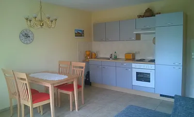 Küche und Wohnbereich