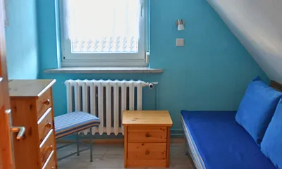 FeWo Knuth - Couch kann zur 2-Bett Liege ausgeklappt werden