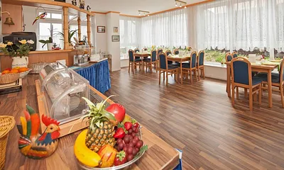 Frühstück optional für 7 EUR pro Person und Tag vor Ort buchbar