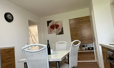 Küche (Blick zum Wohnzimmer)