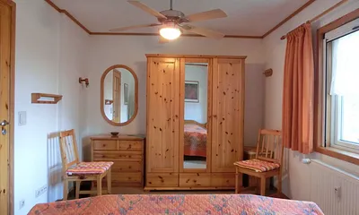 Schlafzimmer mit Doppelbett Ferienhaus Tabea