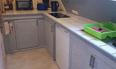 Blick in die offene Küche