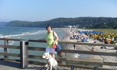 Blick von der Seebrücke Binz