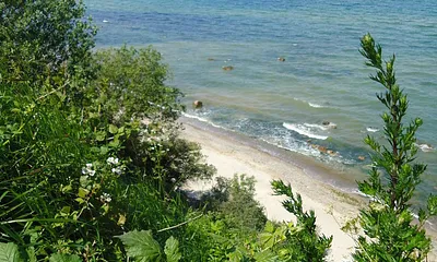 Von der Steilküste aus haben Sie ein traumhaften Blick auf die Ostsee. 