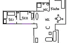 Grundriß Ferienwohnung 1