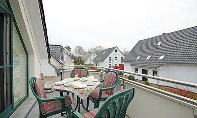 Blick vom Balkon Richtung Südosten