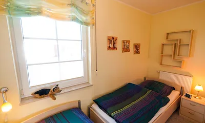 Unser 2. Schlafzimmer mit 2 Einzelbetten