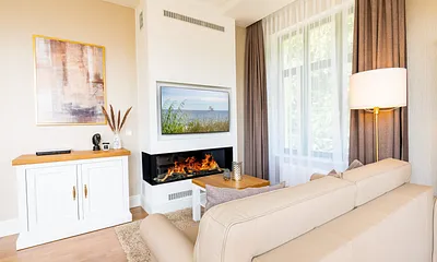 Wohnbereich mit Gaskamin