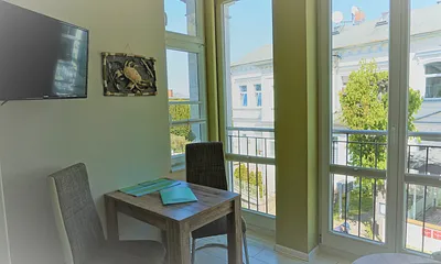 gemütliche Veranda im Stil der Bäderarchitektur