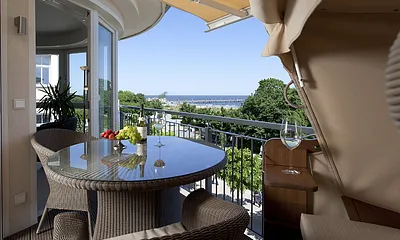 Balkon mit Meerblick