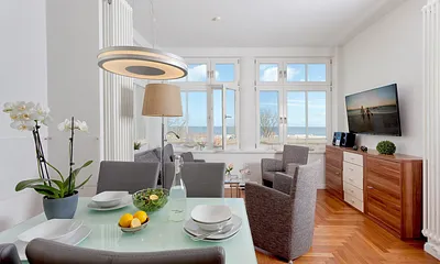 Villa Louise - an der Strandpromenade m. Meerblick, 3-Zimmer-Apartment (Nr. 5)