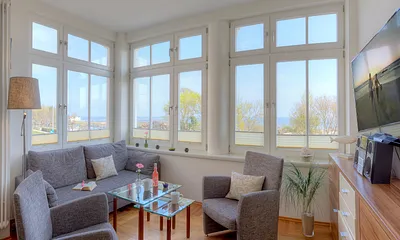 Wohnbereich mit Meerblick