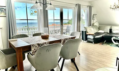 Reethaus Göhren***** traumhafter Meerblick, 4-Zimmer-Ferienwohnung (für bis zu 6 Pers.)