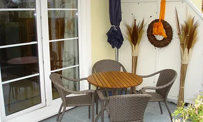 Überdachte Südterrasse 