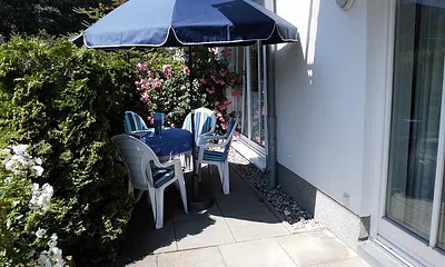 Die sonnige Terrasse