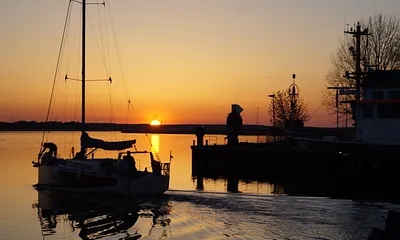 Sonnenuntergang im Hafen Karlshagen