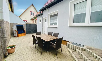 Urlaub direkt am Alten Strom, 3-Zimmer-Ferienwohnung (Wellenspiel)