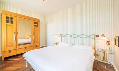 Schlafzimmer in Grün