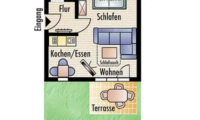 Grundriss Wohnung 4