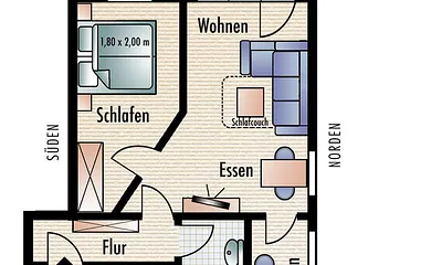 Grundriss Wohnung 3