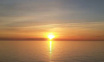 Sonnenntergang in der Heide