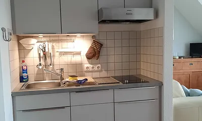 Küchenzeile mit Elektrogeräte, Geschirrspülmaschine