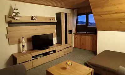Wohnzimmer und Wohnwand