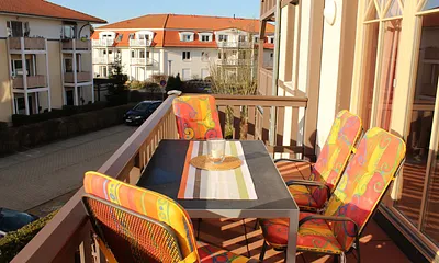 Der nach Süden gelegene Balkon