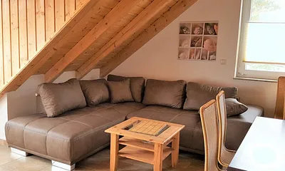 Wohnbereich mit Schlafsofa