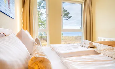 Schlafzimmer mit Meerblick